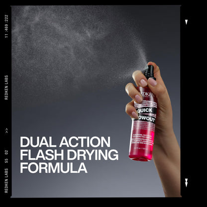 Redken Quick Blowout Heat Protection Spray for All Hair Types | Reduces blow dry time | Blowdry spray,125ml. - Available at All In One Marketplace Canada