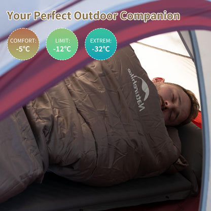 Naturehike Mummy Backpacking Sleeping Bag for Cold Weather, Winter Camping Sleeping Bag for Adults, Cotton Comfortable Sleeping Bag for Hiking,Climbing,Travelling 🍁 All In One Marketplace Canada
