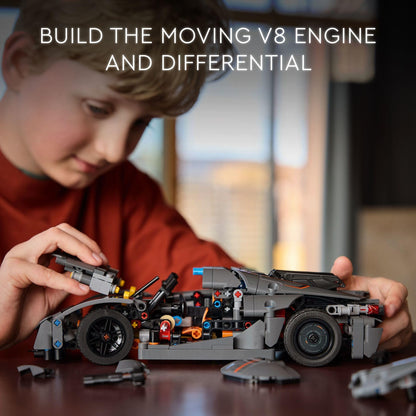 LEGO Technic Koenigsegg Jesko Absolut Grey Hypercar, Sports Car Building Toy Set for Boys and Girls, Vehicle Racing Car for Kids, Buildable Model Kit, Sports Car Toy, Motor Enthusiasts’ Gift, 42173 LEGO
