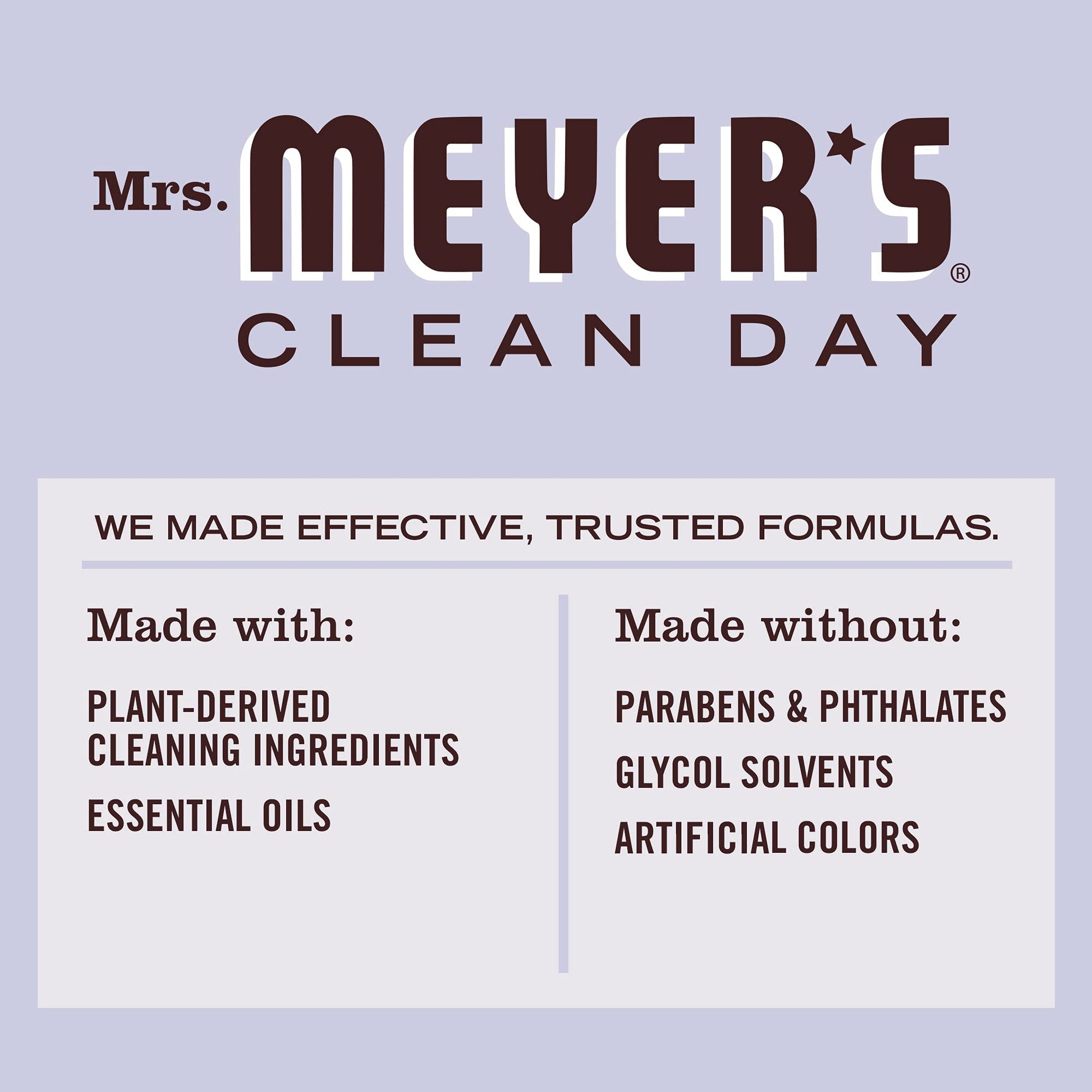 Mrs. Meyer's Clean Day Multi-Surface Cleaner Spray, All-Purpose Cleaner Solution for Home & Kitchen, Lavender Scent, 473 ml Spray Bottles, 4 Pack MRS. MEYER'S