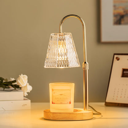 Candle Warmer Lamp with Timer Dimmer Adjustable Height, Wax Warmer Lamp for Jar Candles with 2 Bulbs, for Home Decor, Christmas, Birthday Gifts for Women(Transparent-02) 🍁 All In One Marketplace Canada