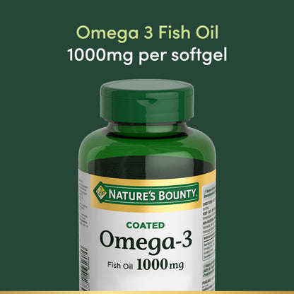 NATURE'S BOUNTY Omega-3 Fish Oil, 1000 mg, 100 Softgels