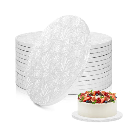 Ohuhu Cake Boards, 12 Pack 10 Inch Round Cake Drums, White 🍁 All In One Marketplace Canada