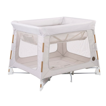 Maxi-Cosi Swift Playard, Playpen with 3-in-1 (Newborn bassinet, toddler, play), Portable, ultra comfort, 1 step fold, travel bag included, Horizon Sand Maxi-Cosi