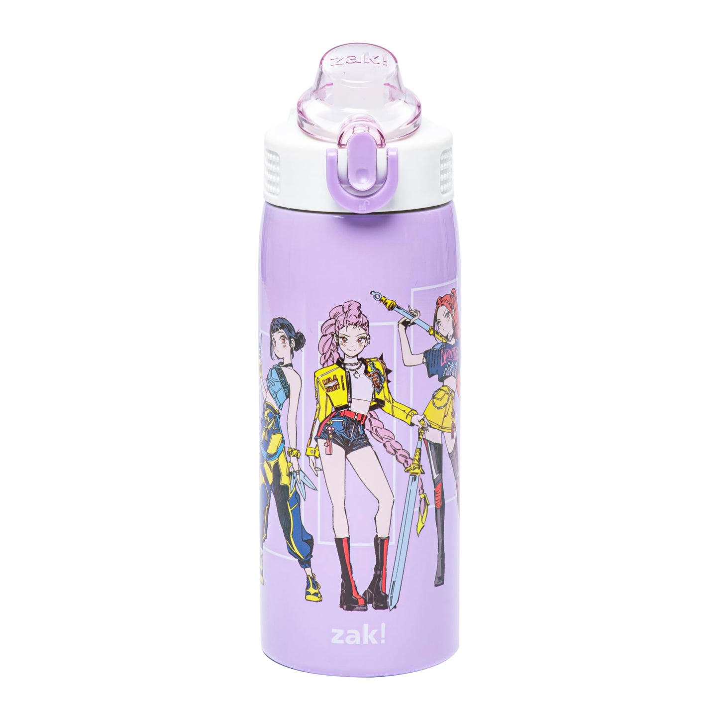 Zak Designs Kpop Demon Hunters Sage 19oz Leak-Proof Straw Kids Water Bottle Zak Designs