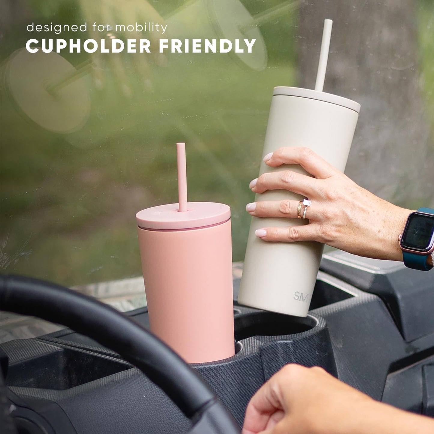 Simple Modern Iced Coffee Tumbler, Insulated | 28oz | Green Simple Modern
