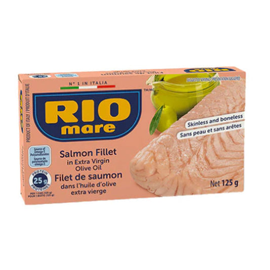 RIO MARE - SALMON FILLETS IN OLIVE OIL 16x125 G