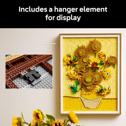 LEGO Art Vincent Van Gogh – Sunflowers Building Set for Adults - Home Decor Idea - Brick Built Painting - Gift for Birthdays - 31215 LEGO