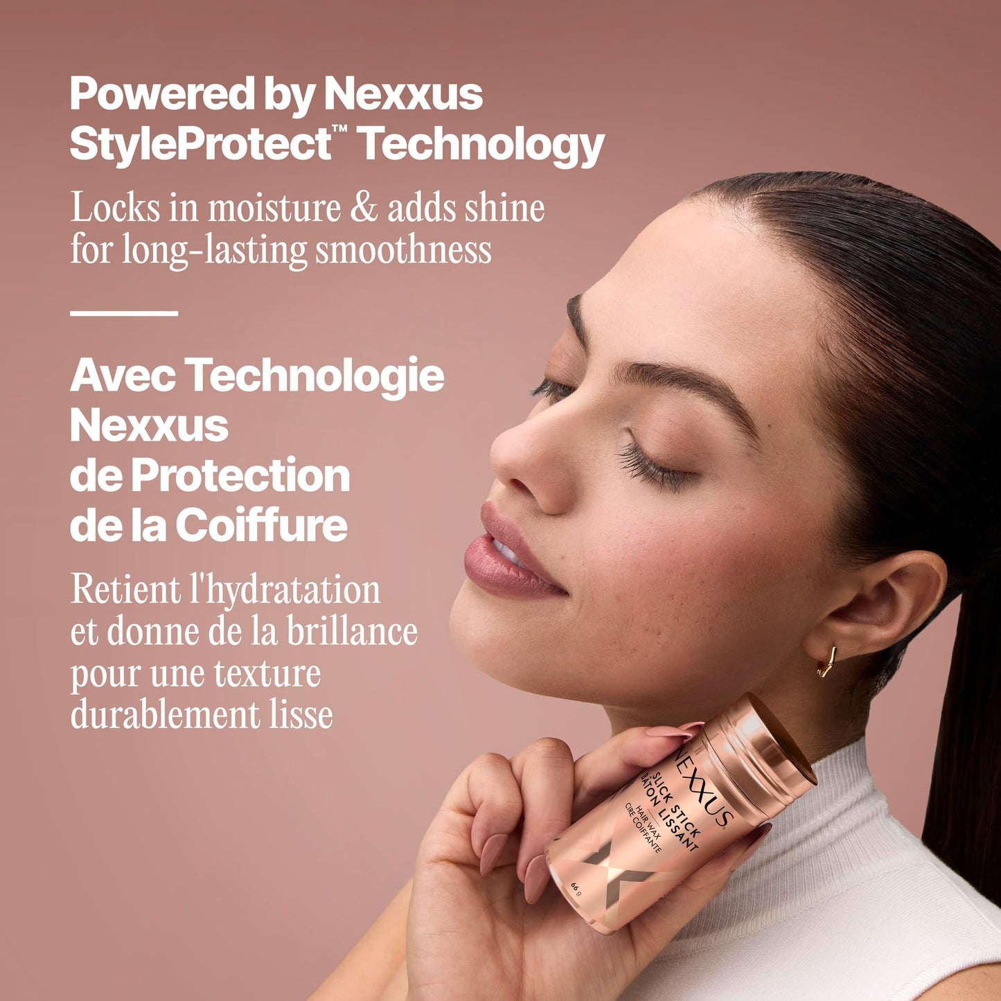 Nexxus Slick Stick Hair Wax 72H Humidity Shield 48H Frizz Control, 66g Nexxus