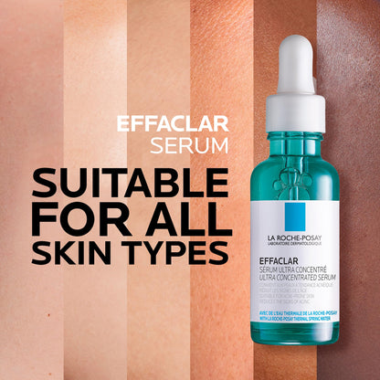 La Roche Posay Glycolic Acid Face Serum with Niacinamide & Salicylic Acid. Effaclar Ultra Concentrated Exfoliating Serum, Acne-Prone & Mature Skin, Recommended by Dermatologists, 30mL - Available at All In One Marketplace Canada
