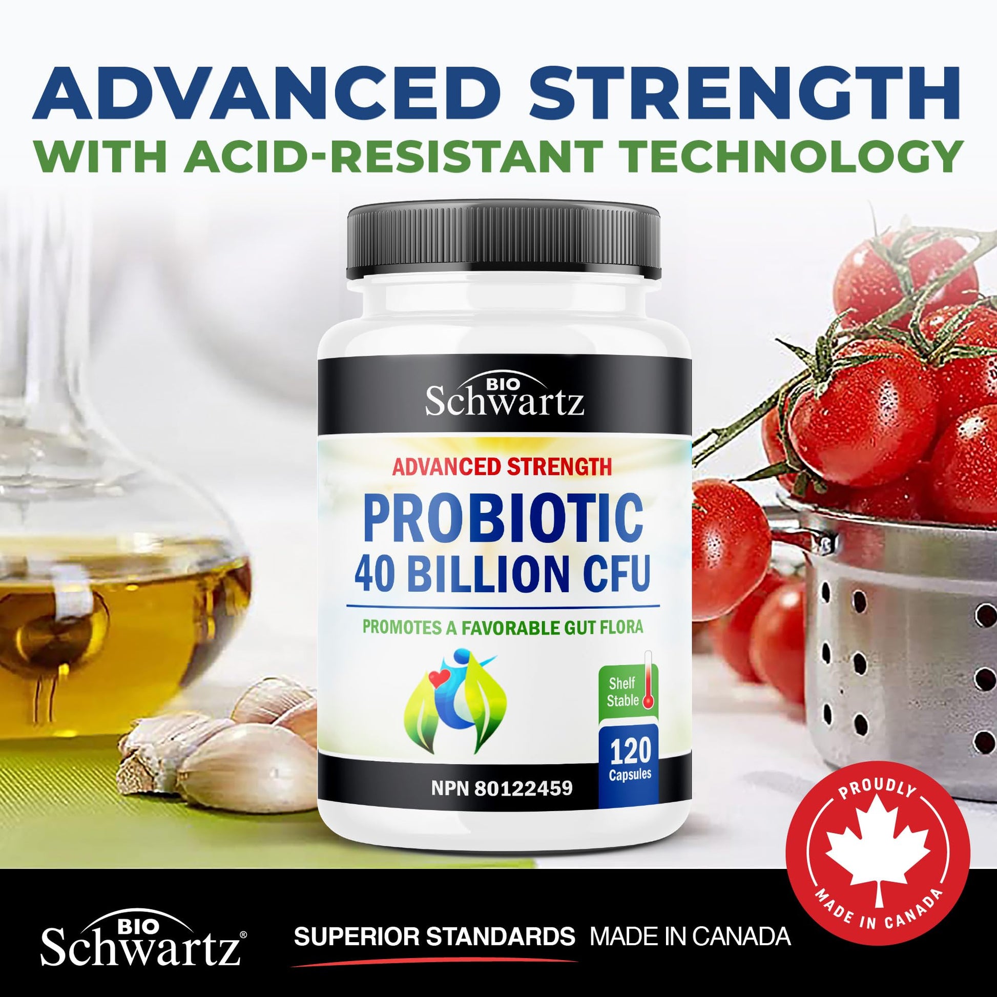 Daily Probiotic for Women & Men with 40 Billion CFU - Gut Health Complex with Probiotic for Women & Men - Shelf Stable Pre & Probiotics for Bloating Relief Digestive Enzyme Health | Non-GMO, 120ct