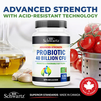 Daily Probiotic for Women & Men with 40 Billion CFU - Gut Health Complex with Probiotic for Women & Men - Shelf Stable Pre & Probiotics for Bloating Relief Digestive Enzyme Health | Non-GMO, 120ct