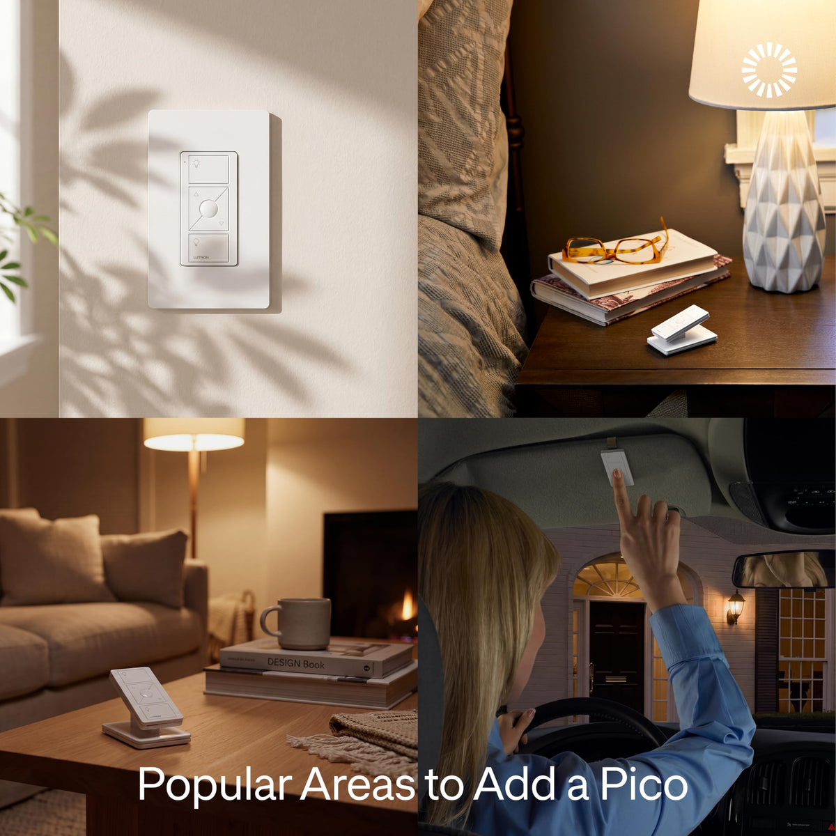 Lutron Caséta Smart Home Dimmer Switch and Pico Remote Kit, Works with Alexa, Apple HomeKit, Ring, Google Assistant (Smart Hub Required) | P-PKG1WB-WH | White