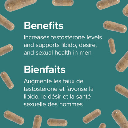 Webber Naturals Maca for Men, 60 Capsules, Contains Organic Maca & Testofen Fenugreek, Men's Health Support, Vegan - Available at All In One Marketplace Canada