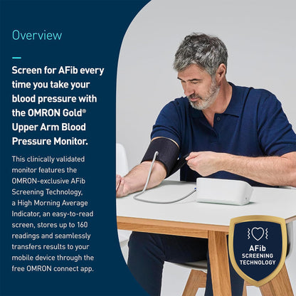 OMRON Gold Upper Arm Blood Pressure Monitor - Clinically Validated Blood Pressure Arm Cuff - Use OMRON Connect App for Unlimited Measurements 🍁 All In One Marketplace Canada Omron