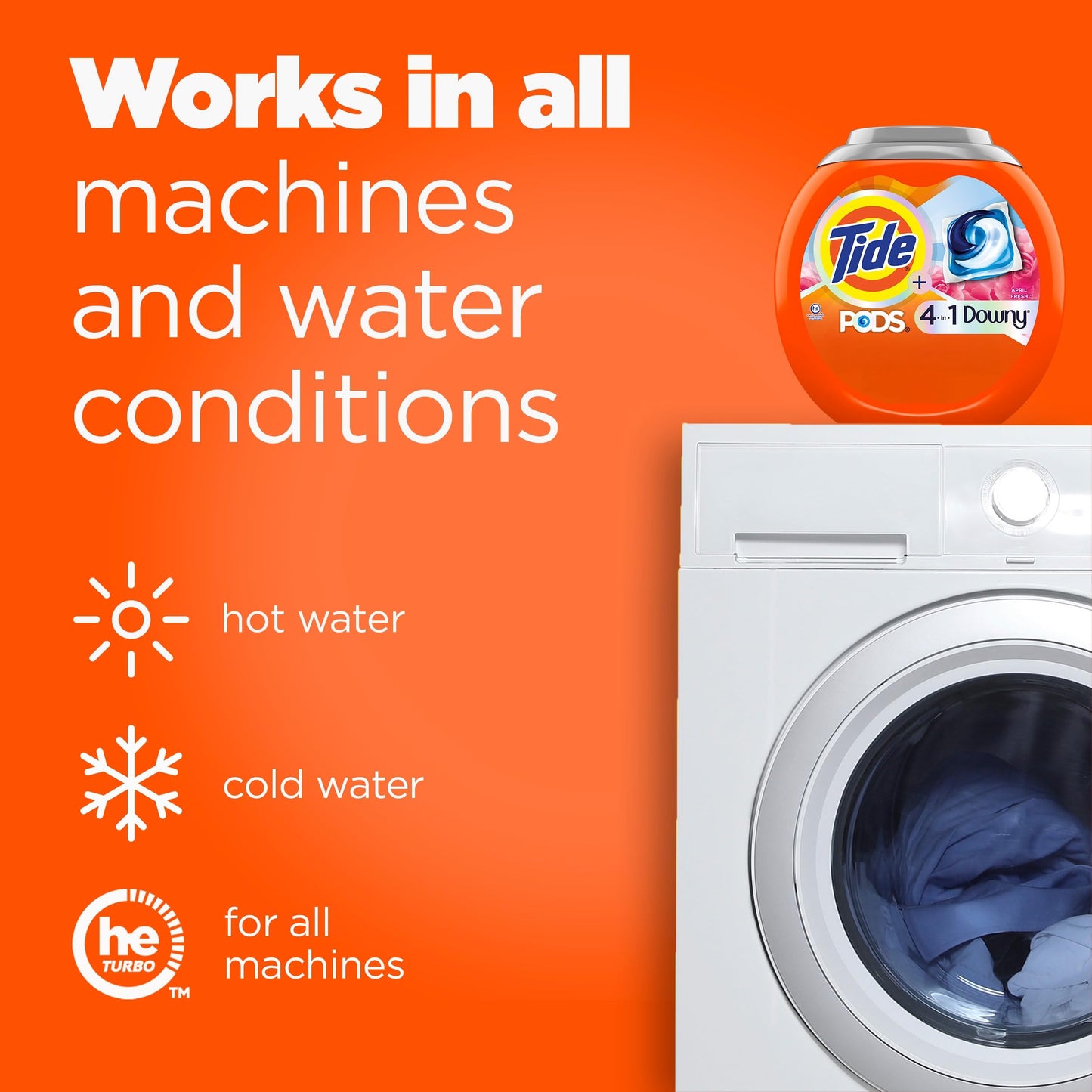 Tide PODS Laundry Detergent soap with a touch of Downy 4-in-1 Detergent, Stain Remover, Freshness, Softness, Fabric Protecter, HE Compaible, 85 Count Tide