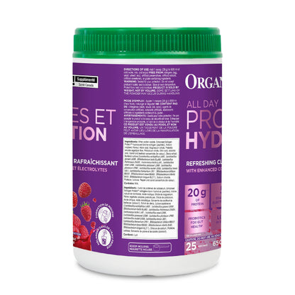 Organika Raspberry Clear Whey Protein Isolate with Collagen, Electrolytes & Probiotics - 650g