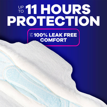 Always, Maxi Pads For Women, Size 4, Overnight Absorbency With Wings, 84 Count (3 Packs of 28 Count)