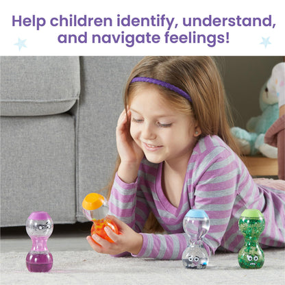 hand2mind Express Your Feelings Sensory Bottles- Excited, Impatient, Lonely, Nervous