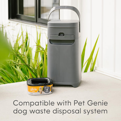 Pet Genie Jumbo Refill Bags - Multi-Layer Continuous film for Waste and Odor - Up to 4 Months of Supply, Only Compatible with Pet Genie Pail