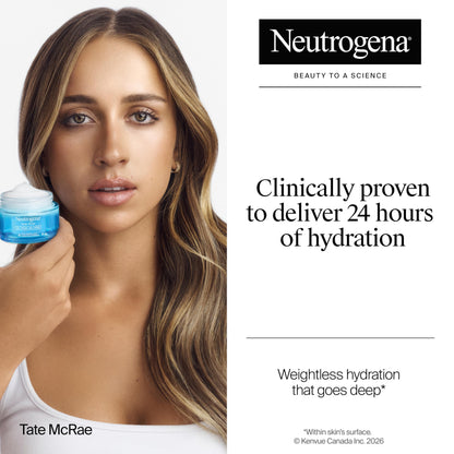 Neutrogena Hydro Boost Gel Cream Face Moisturizer - Oil-Free Facial Cream with Hyaluronic Acid for Dry Skin - Lightweight, Non-Comedogenic Daily Hydrating Formula, 47mL