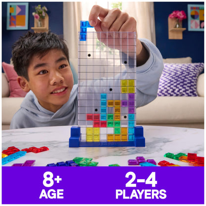 Spin Master Games, Tetris: The Board Game, Play the Classic Puzzle Game Tetris in Real Life, Multiplayer Head-to-Head Puzzle Challenge, 2-4 Players, for Ages 8 & Up Spin Master Games