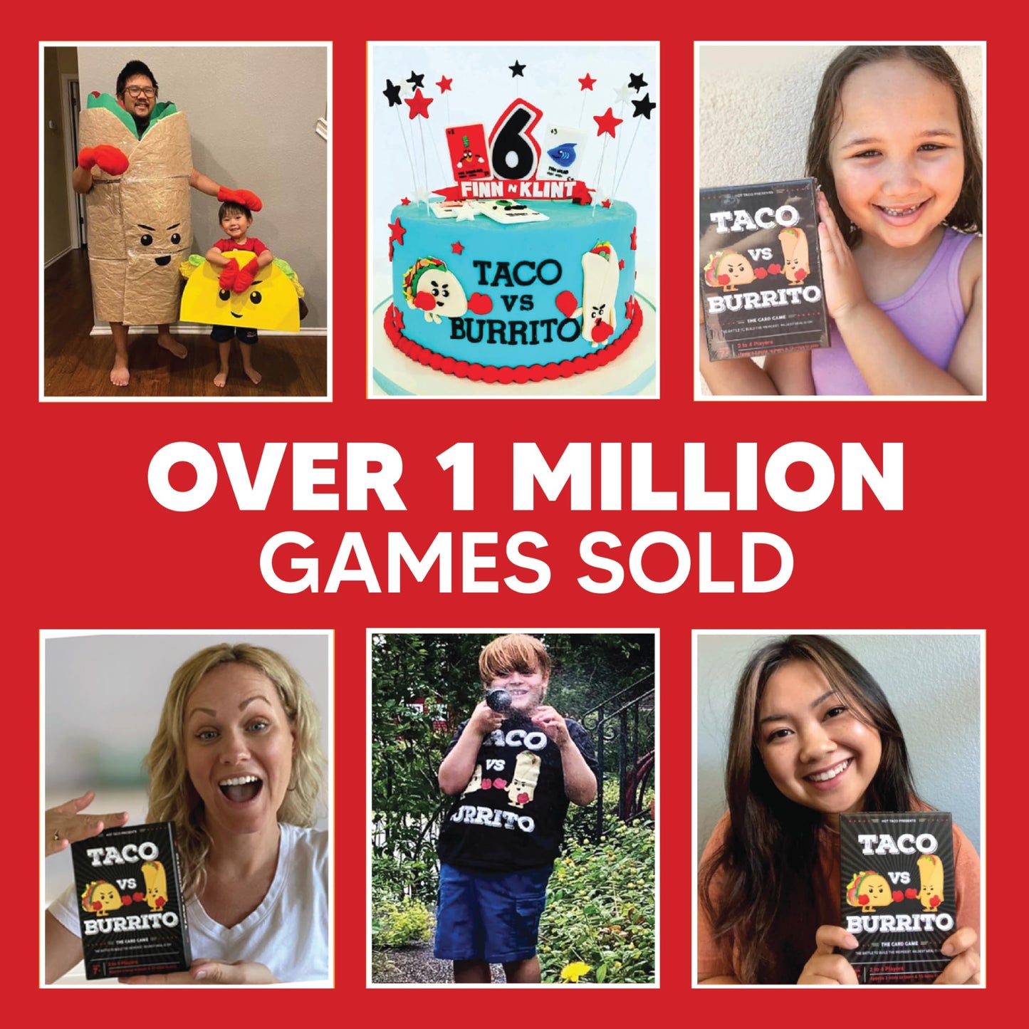Taco vs Burrito - The Wildly Popular Surprisingly Strategic Card Game Created by a 7 Year Old - a Family-Friendly Party Game for Kids, Teens & Adults - Available at All In One Marketplace Canada