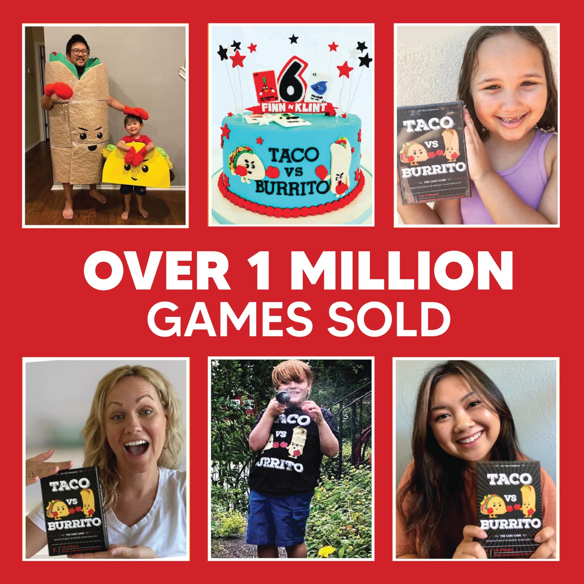 Taco vs Burrito - The Wildly Popular Surprisingly Strategic Card Game Created by a 7 Year Old - a Family-Friendly Party Game for Kids, Teens & Adults - Available at All In One Marketplace Canada