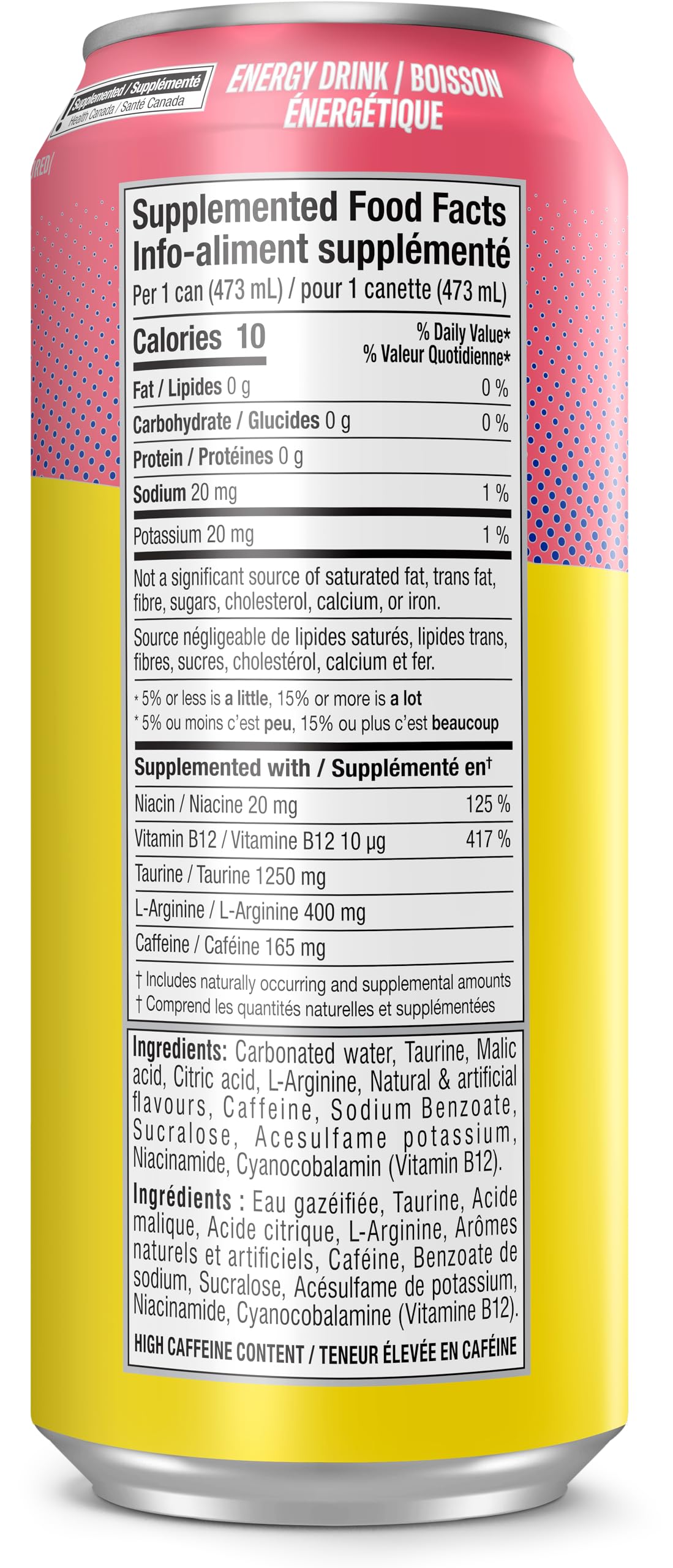 Cellucor C4 Performance Energy Drink, Jolly Rancher Watermelon, Carbonated Sugar Free Drink with no Artificial Colours or Dyes, 473mL, 12 count
