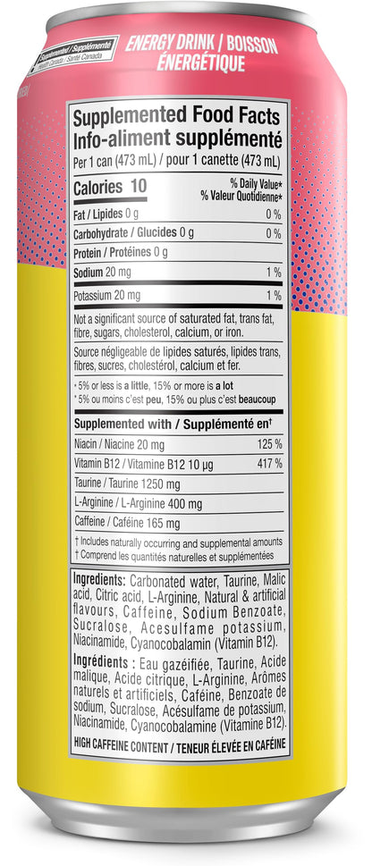 Cellucor C4 Performance Energy Drink, Jolly Rancher Watermelon, Carbonated Sugar Free Drink with no Artificial Colours or Dyes, 473mL, 12 count