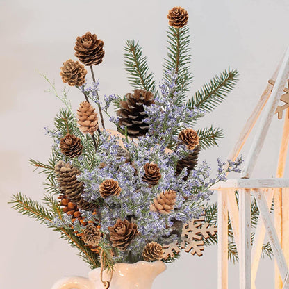 Natural Pine Cones, POTWPOT 100 Pieces Christmas Pinecones Small Pine Cones Bulk Christmas Pine Cones for Crafts Christmas Party Ornament DIY Home Decoration(2-3cm) 🍁 All In One Marketplace Canada