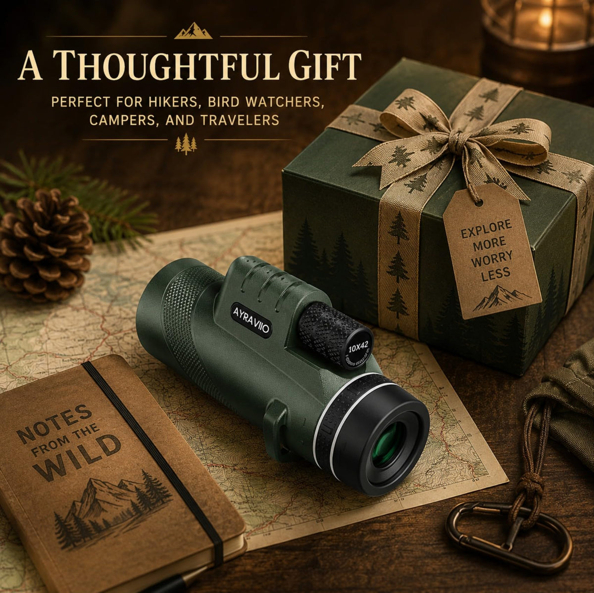 Birthday Gifts for Men Dad Husband Teen, 10x42 Monocular for Outdoor/Hiking 🍁 All In One Marketplace Canada