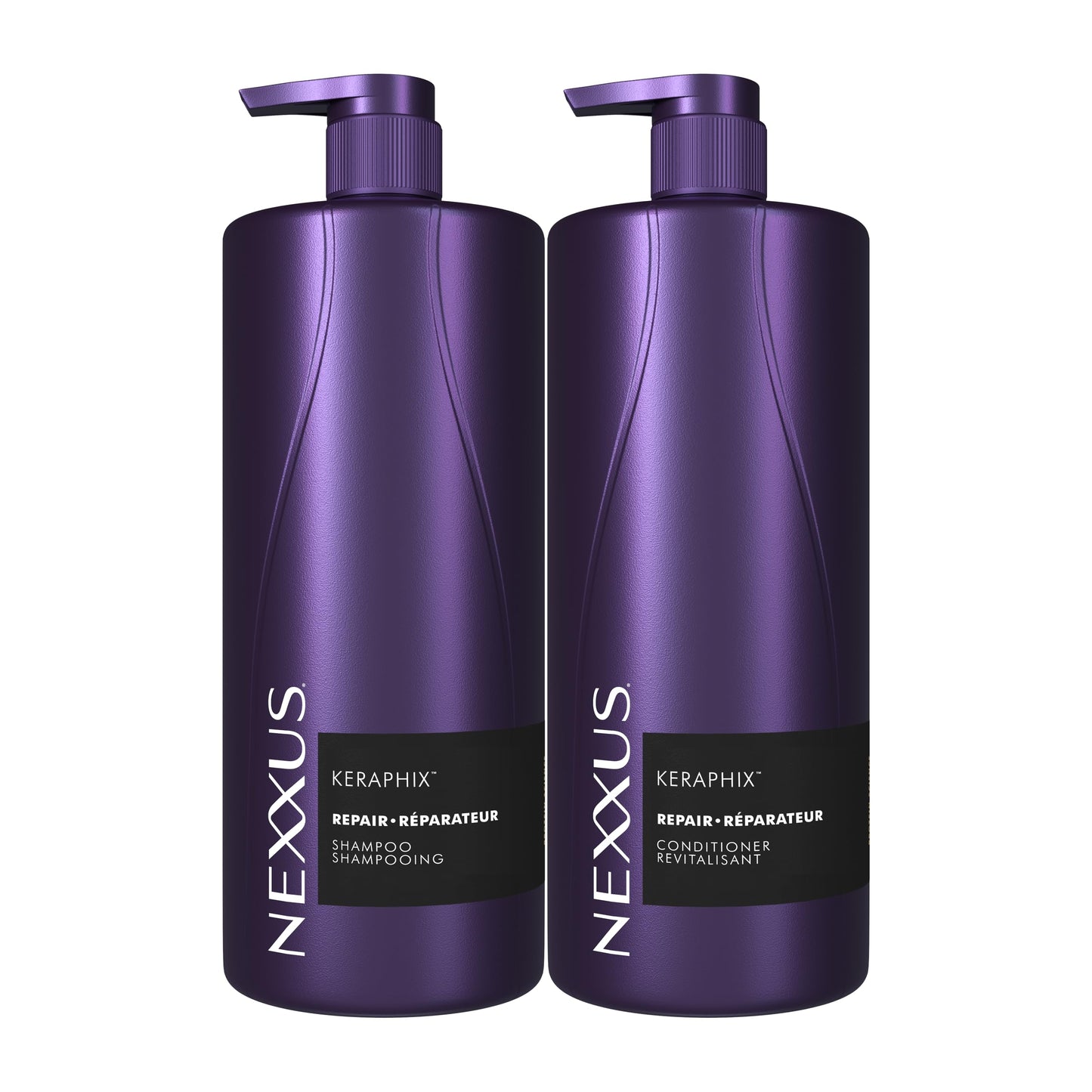 Nexxus Keraphix Damage Repair Shampoo & Conditioner Pump, 1L, 2-Pack Nexxus