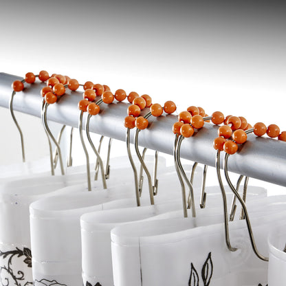 SKL Home Happy Halloween Shower Curtain & Hook Set, Multicolored 12 Piece