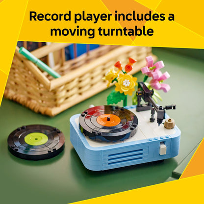 LEGO Creator 3 in 1 Record Player with Flowers - Building Toy with 3 Options, Record Player, Radio, or Microphone - Building Kit for Kids, Boys, and Girls, Ages 8+ - Gift Idea for Birthdays - 31172 🍁 All In One Marketplace Canada