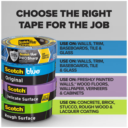 ScotchBlue Original Painter's Tape, Multi-Surface, 24 mm (6 Rolls) - 2090, 2090-24EP6 🍁 All In One Marketplace Canada