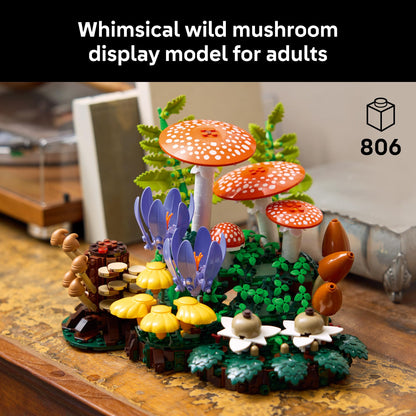 LEGO Botanicals Woodland Mushrooms - Building Set for Adults, Ages 18+ - Mushroom Decor for Home Office, Desk - Gifts for Women & Men - Craft Activity - 11505 - Available at All In One Marketplace Canada