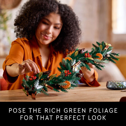 LEGO Icon Wreath Building Set - Artificial Christmas Wreath for Decoration W/Four Hanging Loops for Display Ideas for Mom, Dad, & Significant Others - 10340 🍁 All In One Marketplace Canada