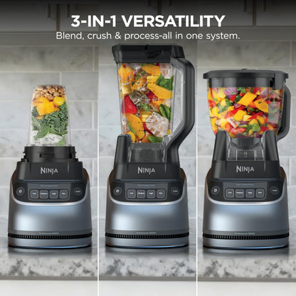 Ninja UltraCrush Pro Kitchen System, 1500W, Silver, BP401C, 72oz/2.1L Ninja