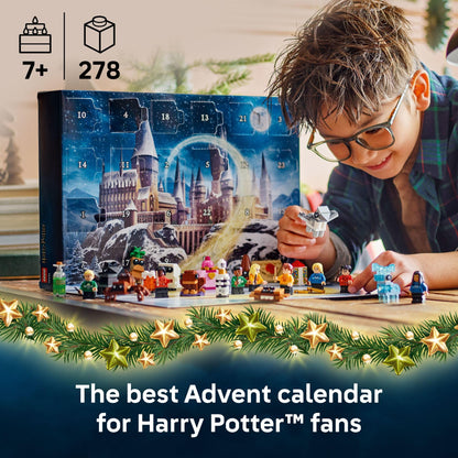 LEGO Harry Potter Advent Calendar 2025 Kids Toy - Holiday Countdown for Boys & Girls, 7+ - 24 Buildable Surprises, Including Harry, Draco & Luna Minifigures - Kids Gift Idea for Christmas - 76456 LEGO