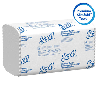 Scott Professional Pro Slimfold Folded Paper Towels, Bulk (04442), Absorbency Pockets, White, for Compatible Kimberly-Clark Professional Dispensers (24 Packs of 90 Sheets, 2,160 Sheet Total) SCOTT PROFESSIONAL