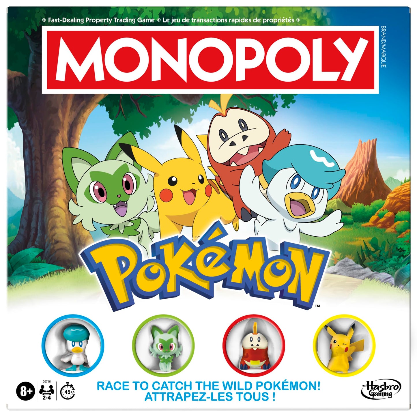 Monopoly Pokémon Edition Board Game | Ages 8 and Up | 2 to 4 Players | Kids Games for Pokémon Fans | Fun Family Games| 45 Mins. Avg. (English & French) 🍁 All In One Marketplace Canada