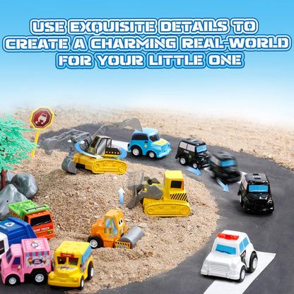 Fajiabao Toy Cars for Kids 3-5, 18 PCS Pull Back Cars and Trucks Set 🍁 All In One Marketplace Canada