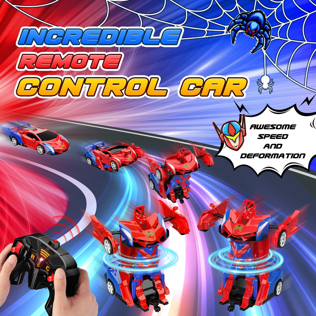 Remote Control Cars for Kids, vicia Transform Robot Toys for 3-10 Year Old Boys RC Car 3 4 5 6 7 8 Year Old Boy Gifts Christmas Birthday Gifts for Boys 🍁 All In One Marketplace Canada