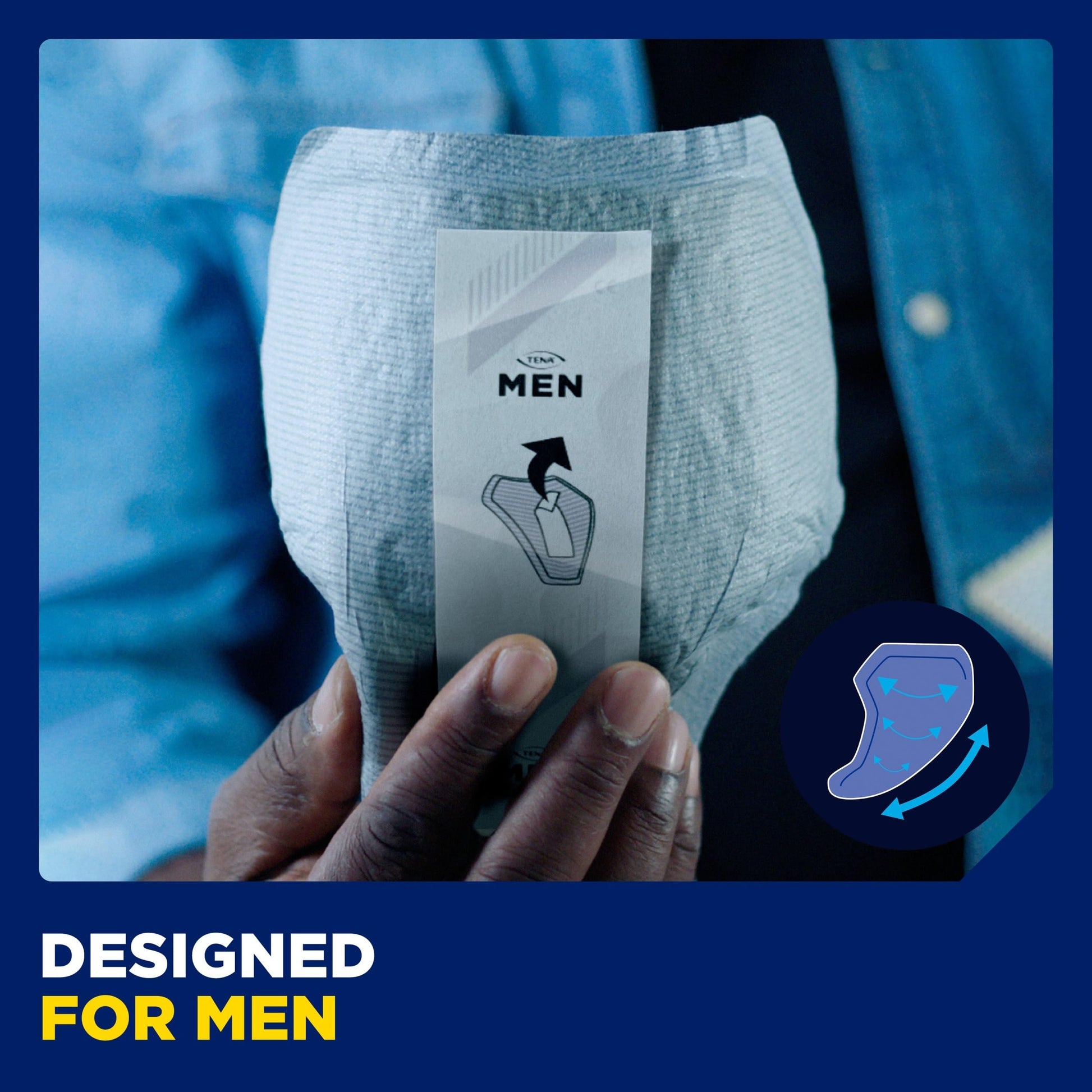 TENA Men Incontinence, Discrete Disposable, Guards, Comfortable Fit, Maximum Absorbency Protection, Universal Fit, 48 Count