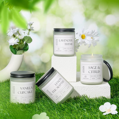 Molensun Vanilla Cupcake Scented Candle, Natural Soy Wax, 7 oz 🍁 All In One Marketplace Canada