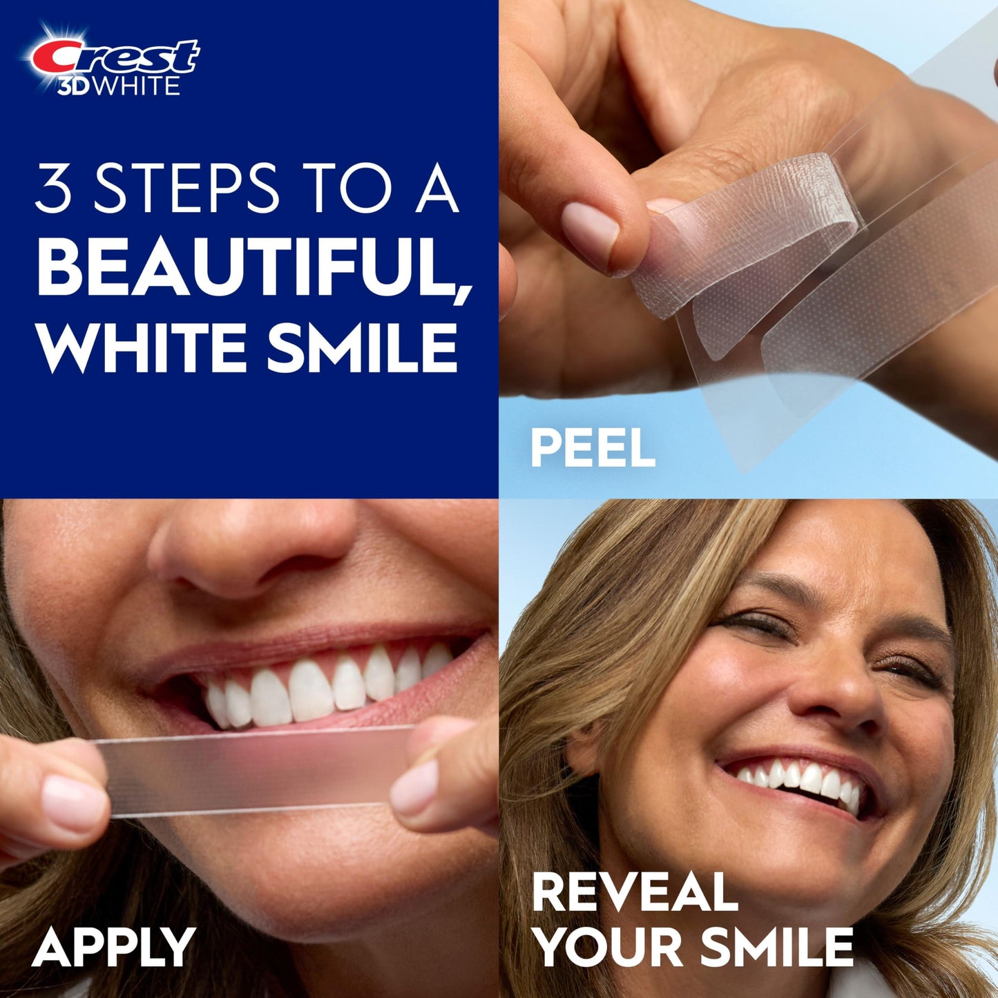 Crest 3D Whitestrips Age Renew At-home Teeth Whitening Kit, 21 Treatments, 28 Levels Whiter