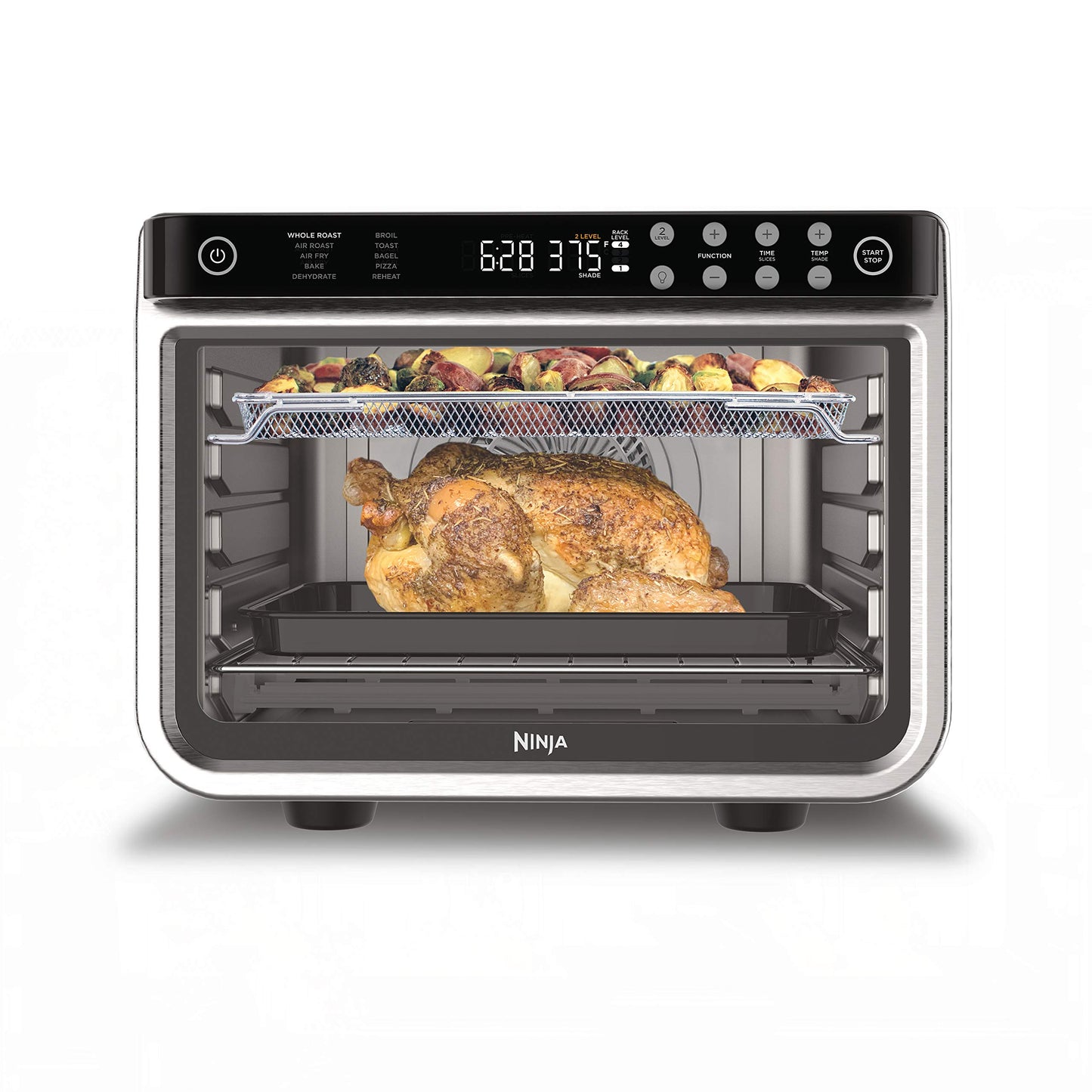Ninja DT201C, Foodi 10-in-1 XL Pro Air Fry Oven, Stainless steel, 1800W (Canadian version)