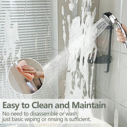 Seenus PEVA 8G Clear Shower Curtain Liner with 3 Large Magnets, Bpa-Free Waterproof Plastic Shower Curtain for Bathroom, 72 x 72 inch Completely Transparent Shower Liner Mildew Resistant
