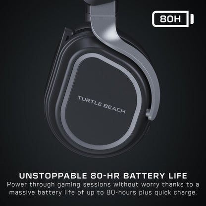 Turtle Beach Stealth 700 Wireless Multiplatform Gaming Headset for Xbox Series X|S, Xbox One, PC, PS5, PS4, & Mobile – 60mm Speakers, A.I. Noise-Cancelling Mic, Bluetooth, 80-Hr Battery – Black